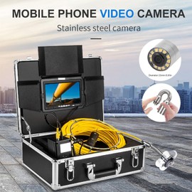 23mm Sewer Inspection Camera IP68 12 LED Lights 15mm Thread Diameter Pipe for Professional Drain Endoscope Accessory