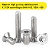 SHUNCHG Pack of 20 Countersunk Screws M4 x 12 mm