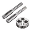 sourcing map 3pcs Metric Hand Tap & Die Set, M12