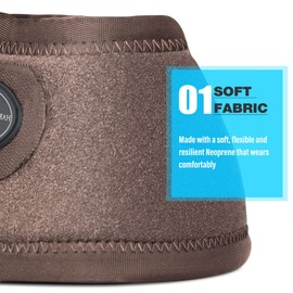 Harrison Howard CareNetic Horse Bell Boots Equine Ballistic Hoof Overreach Bell Boot for Horse Sold as Pair-Coffee Brown