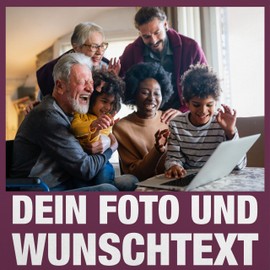 Geschenk mit Namen personalisiert by Shirtracer - Apron - Adult - With Image Own Photo Name Text of Choice, 9 Aubergine