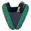 Boutique De FGG Green Crystal Clutch Purse for Women Formal