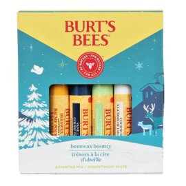 BURTS BEES (4-0.15 oz) Beeswax Bounty Assorted Mix Lip Balm Holiday Gift Set NIB