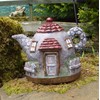 Pixieland 956428 Secret Fairy Teapot Palace | Miniature Garden Decor