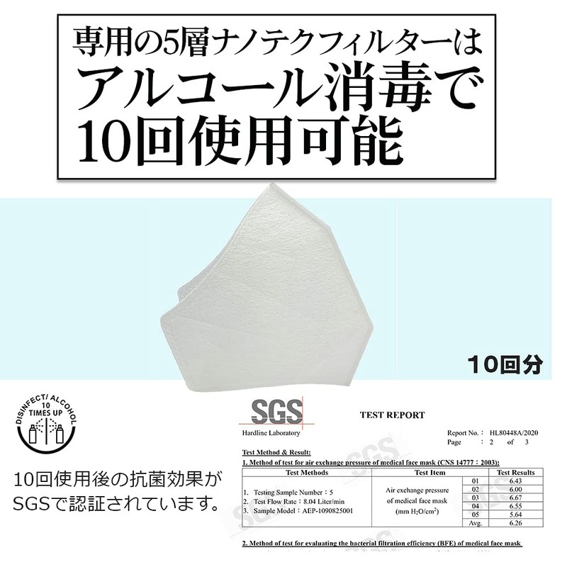 OHplus ExpertGel 3D Structured Cloth Mask with 5-Layer Nanotec Filter