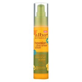 Alba Botanica Hawaiian Ultra Sheer Lotion Coconut Water 1.8oz