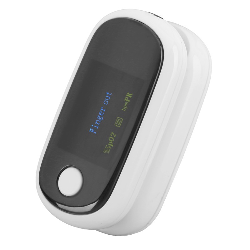 Fingertip Pulse Oximeter Rechargeable Blood Oxygen Saturation Monitor with Digital