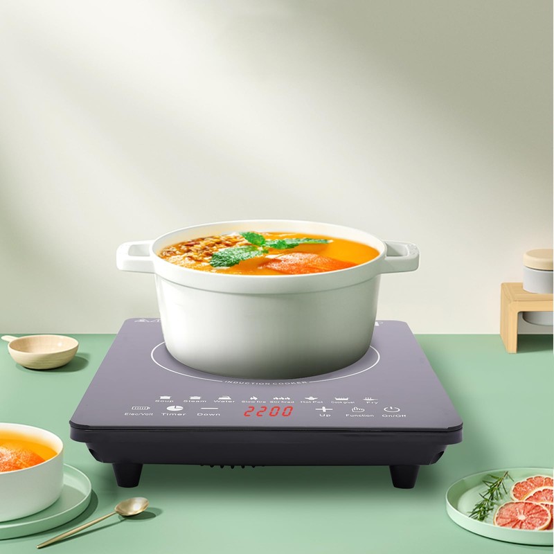 BANLICALI Induction Cooktop, 750W Portable Electric Induction Stove with Touch