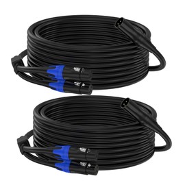 ZTOXLR XLR Splitter Y Cable 2 Female to 1 Male, Microphone XLR Breakout Cable Balanced Left and Right Dual Female to Single Male, for Mixer/Speaker/MIC, 10FT-2Pack