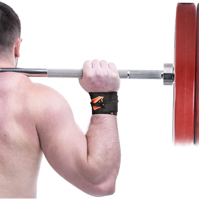 AQF Wrist Wraps Weight Lifting Gym Training Support Wraps 35"