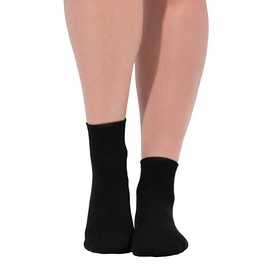 Ulla Popken Ladies Plus Size Plus Size Compression Socks Short Shaft Strong Support Class 837349, black, 39 - 42