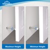 HOMOTEK 2 Pack Telescoping Spring Door Stoppers, Extended from 3-1/8