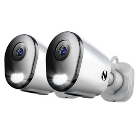 Night Owl Plug-in Wireless 2K HD Indoor/Outdoor Deterrence Camera with 2-Way Audio (2 Camera)