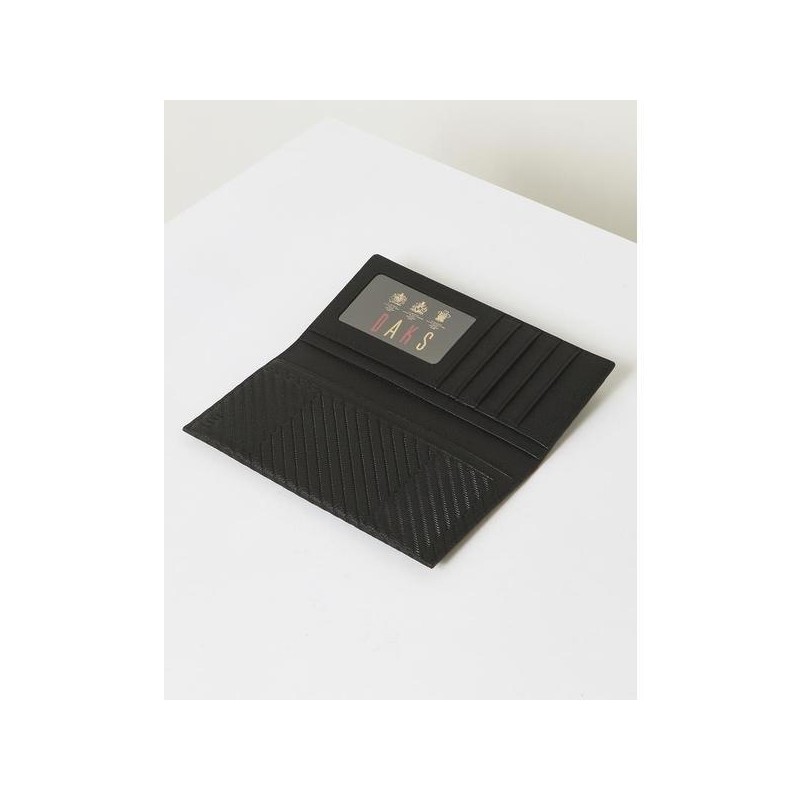 Daks (신세계강남점)DBWA2F210 GREAT HOUSE CHECK 블랙 패턴 소가죽 장지갑 (DBW