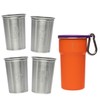 bzyoo Nesting Stainless Steel Camping Cup Set with Hook –