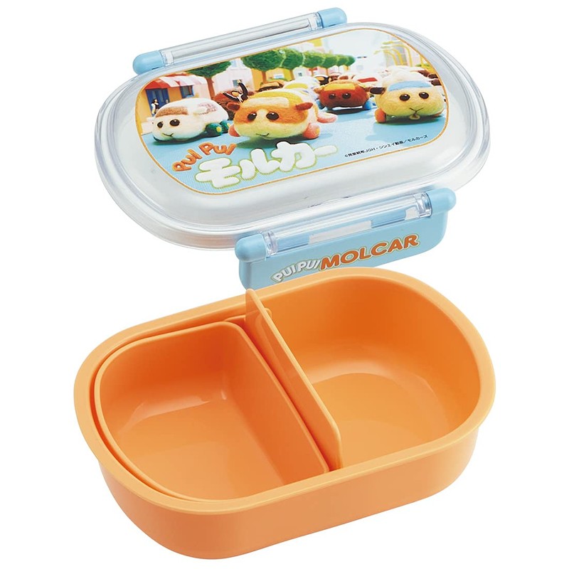 Skater QAF2BAAG-A Children's Antibacterial Lunch Box, Fluffy Serving Container, 12.2