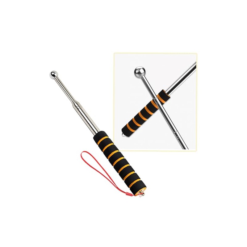 130cm/51Inch Hollowing Drum Hammer Sound Detection Folding Stick, Thickened Telescopic