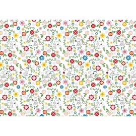 CafePress Peanuts Snoopy Spring Pattern Large Zipper Toiletry Pouch, 12.5" x 8.5"