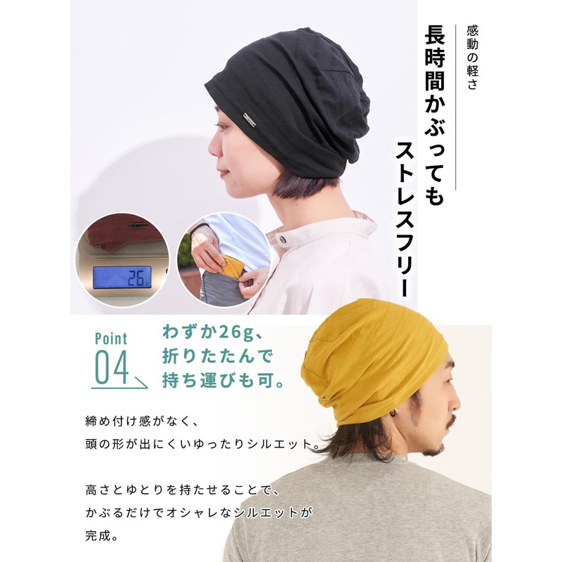 CHARM TOCO 100% Cotton, Thin, Lightweight, Medical Hat, Available in