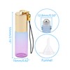 Newzoll Glass Roller Bottles, 5ml Mini Blue Purple Gradient Roll