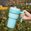 BJPKPK - Vaso con asa de acero inoxidable de 20