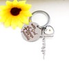通用 With God All Things Are Possible Key Chain Initial