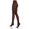 Lady Sofia Soft Microfiber Opaque Tights 100 Denier (XL, Brown)