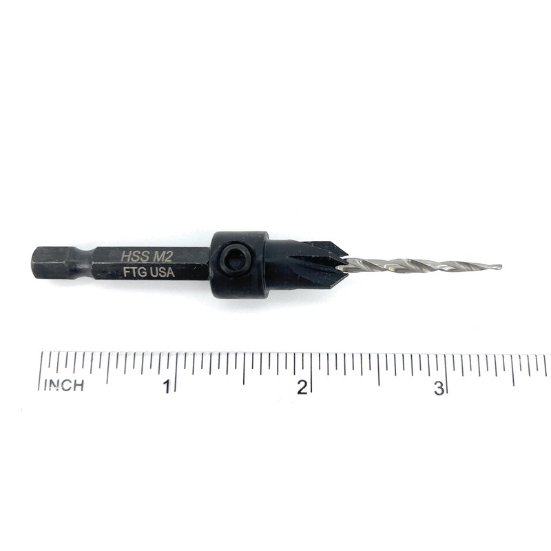 FTG USA Countersink Drill Bit for Wood with Tapered Drill