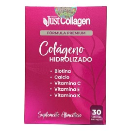 Justcollagen Fórmula Premium Colágeno Hidrolizado 30caps Sabor Sin Sabor