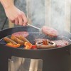 Realcook Vertical 17 Inch Steel Charcoal Smoker, Heavy Duty Round