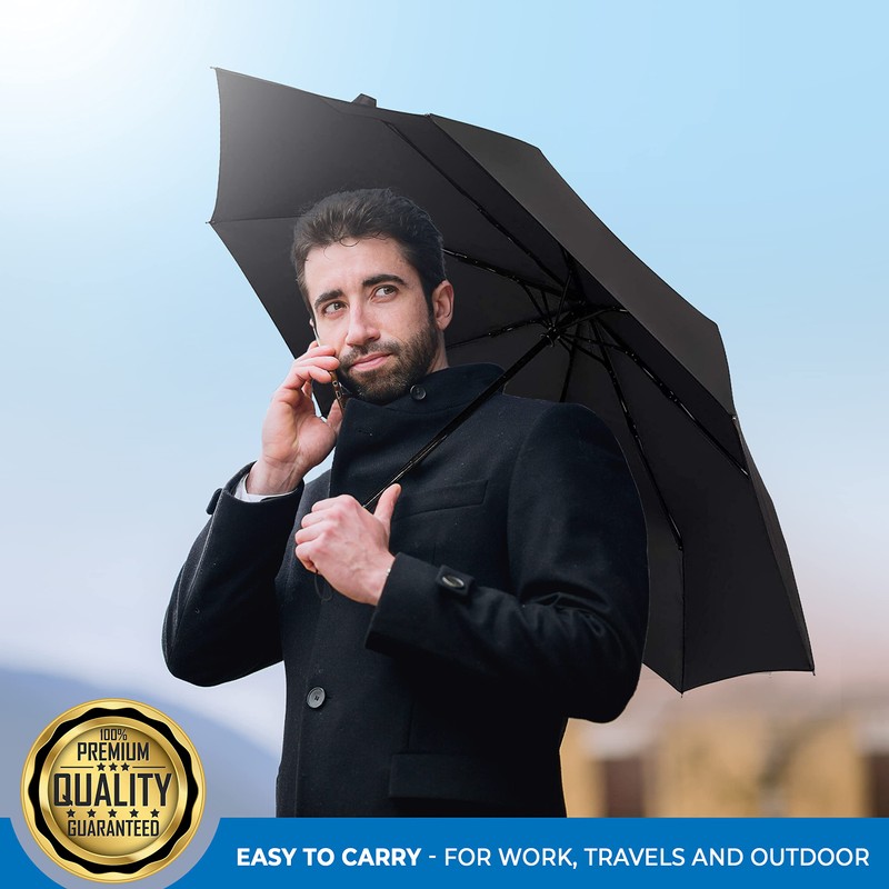 Braty Decorations Umbrella, Pocket Umbrella with Automatic Open/Close, Lightweight, Small