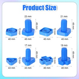 TOYMIS 26 Pairs Letters Learning Matching Game Nuts and Bolts Stacking Toys Colorful Multi-Shapes Alphabet Matching Game Matching Colors Toys Montessori Educational Toys for Toddlers Kids Preschools