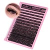 ALICE 280Pcs 위스피 개별 속눈썹 DIY 연장 8-16MM D-컬리 클러스터