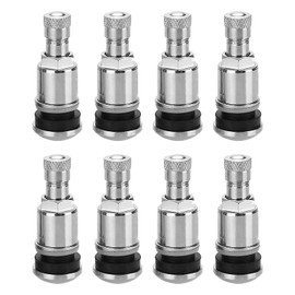 ZMDMAH 8pcs Car Valves, Silver Tyre Valve, Metal Valves for Alloy Wheels, Car Tyre Valves, Car Valves, Tyre Valves, Universal Wheel Valves, 11.3 mm