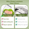 Luncheon Meat Slicers,10 Slices, Egg Cutter Slicers for Boiled Egg