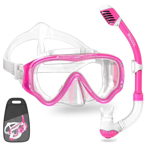 WACOOL Snorkeling Snorkel Diving Scuba Package Set Gear for Kids