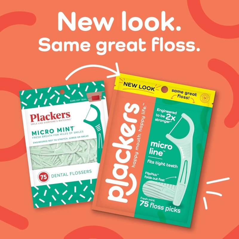 300 CT Plackers Micro Mint Dental Floss Tooth Picks Plastic