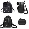 I IHAYNER Backpack Girls Womens Small PU Leather HairBall Backpacks