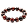Shikui b462 Red Tiger Eye Bracelet, 0.6 inch (14 mm),
