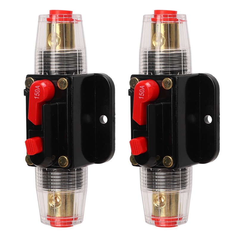 12‑24V Inline Circuit Breaker with Manual Reset Fuse Holder Battery