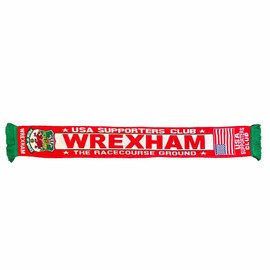 GIFTS 4 ALL New Wrexham Soccer Fans Souvenir Scarf, Wrexham USA Fan Club Match Day Scarf, Wrexham Champions Fans Scarf, Wrexham Red Dragons Scarf