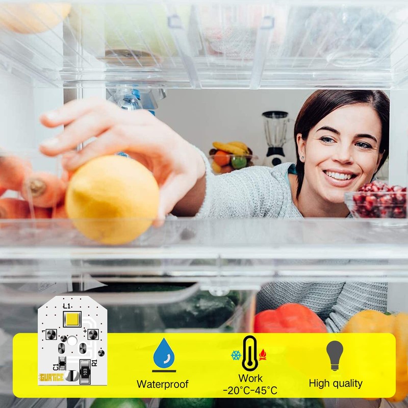 Upgraded 8 PCS WR55X11132 WR55X25754 GE Refrigerator LED Light Bulb