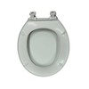 J&V Textiles Toilet Seat With Easy Clean & Change Hinge,