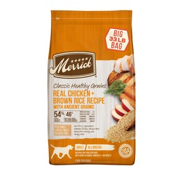 Merrick Classic Healthy Grains Dry Dog Food Real Chicken & Brown Rice Recipe with Ancient Grains, Limited Time Offer - 33 lb. Bag