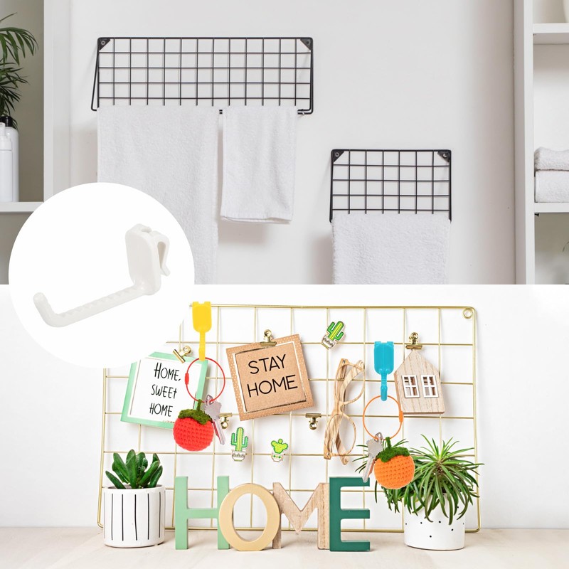 sourcing map 10 Grid Wall Hooks, 3 Inch Grid Wall