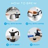 GROSCHE Milano Induction Stovetop Espresso Maker Moka Pot for Greca,