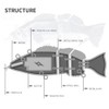 Robotic Swimming Fishing Electric Lures USB Rechargeable Lures Multi Jointed