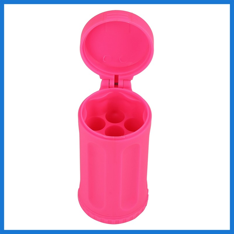 VekAuto Portable Smokeless Ashtray with Keychain Lid for Car Pink