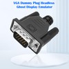 MEIRIYFA VGA Dummy Plug Headless Ghost Display Emulator, VGA Virtual