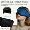 MUSICOZY MUSICOZY Sleep mask Headphones,100% Blackout 3D Zero Eye Pressure